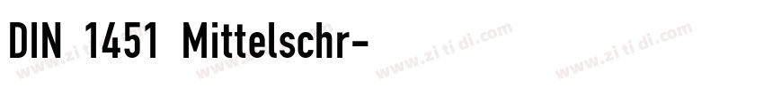 DIN 1451 Mittelschr字体转换